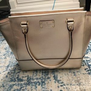 Kate Spade large rose gold tote